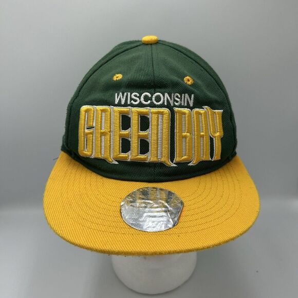 VTG GREEN BAY PACKERS SNAPBACK HAT‎ 90s LOGO CAP NFL VG
